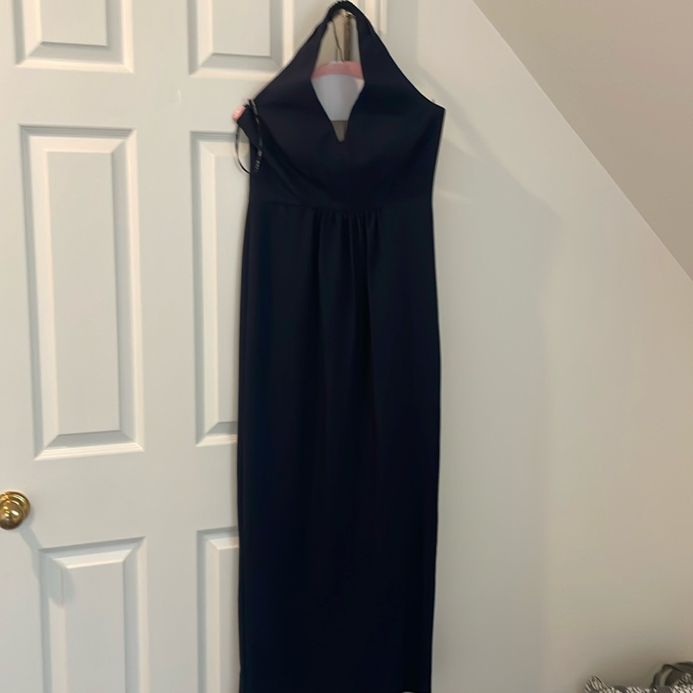 Black Halo Eve gown, size 4 navy